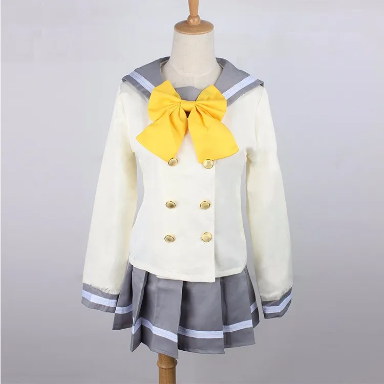 Аниме Love Live! Солнечном свете! Косплей костюм Aqours школьная форма Kurosawa рубиновый костюм моряка - Цвет: Yellow