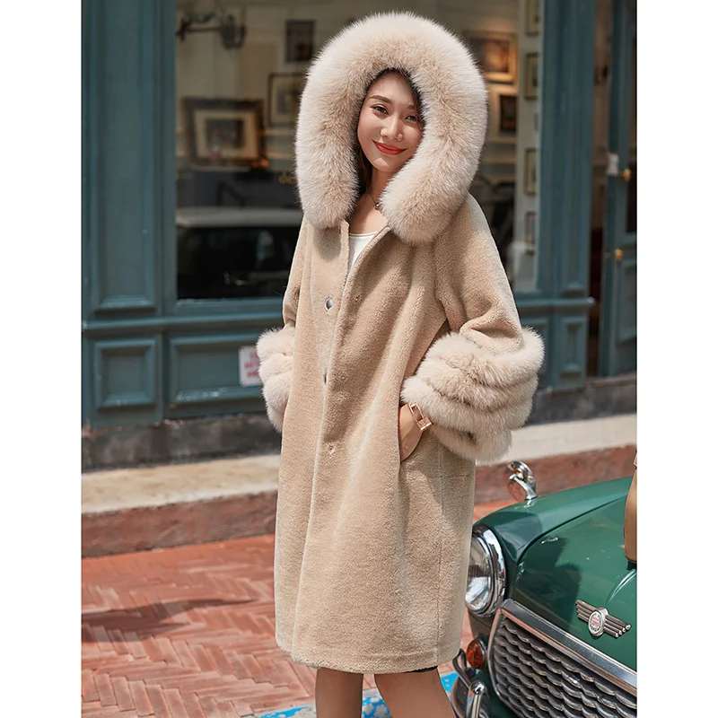 Mince Chaud 2018 Survêtement Nouvelle Épais Fourrure Manteau Régulier Manches cou De 367 Longues Pleine Pelt Complet Xhsd Bouton Femmes O Picture Couvert Arrivée zOTwxrqz