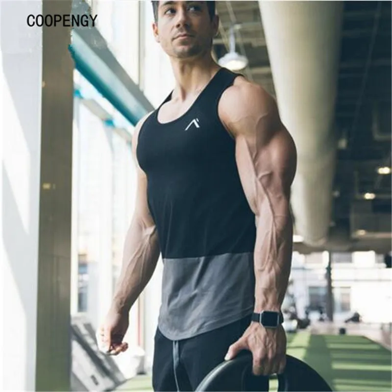 

NUEVA Marca de Moda de Los Hombres gimnasios Tank Tops Verano Masculino Sin Mangas Del O-cuello Del Chaleco 2017 Chaleco Ocasion