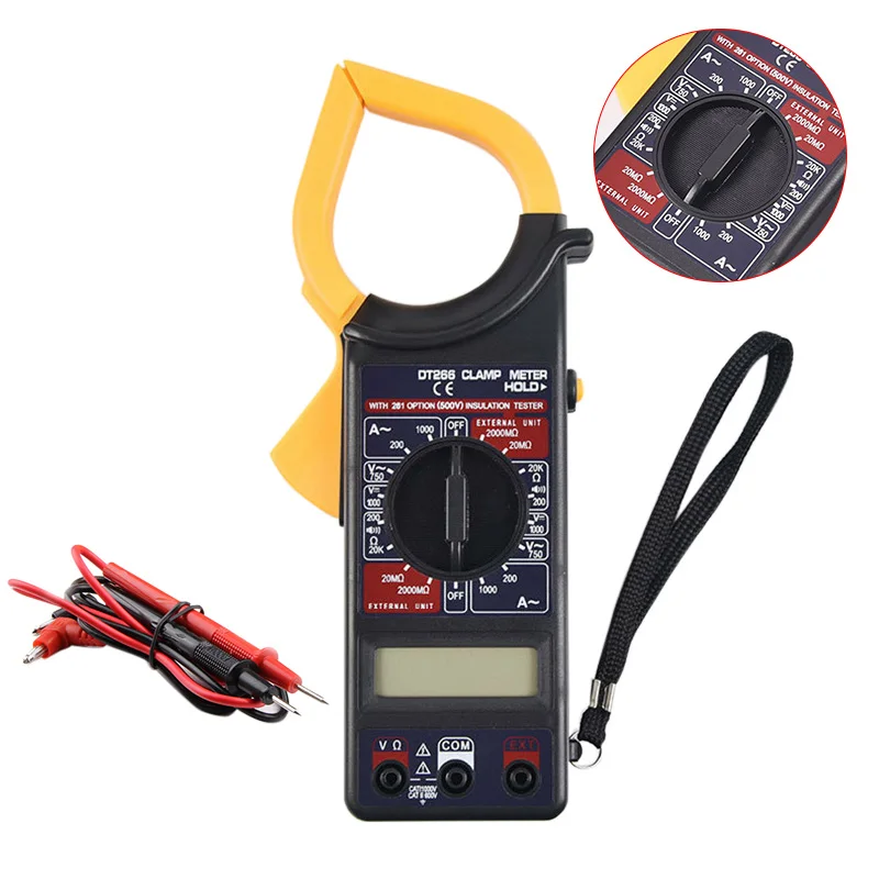 Clamp Meter Multimeter Digital AC DC Voltage Current Resistance Tester Test For Repairing CLH8