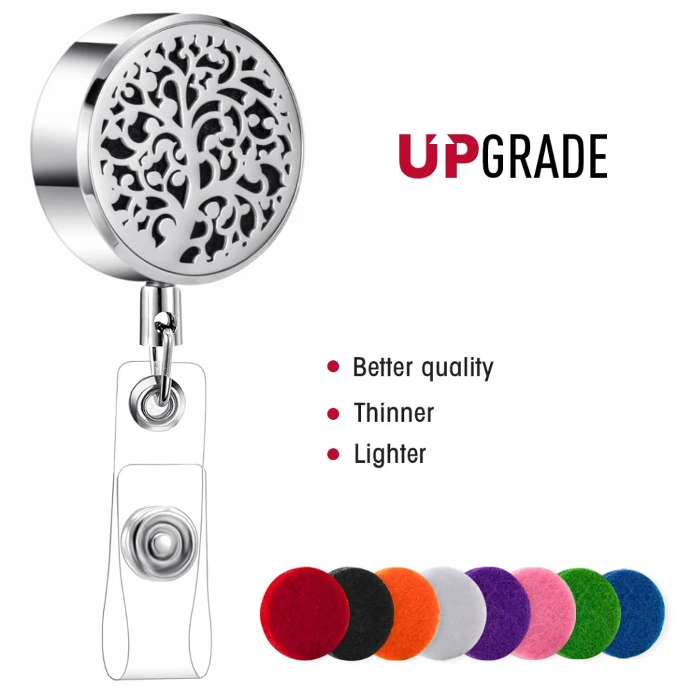 

Upgraded version Stainless steel Retractable Badge Holder Carabiner Reel Clip On ID Card Holders