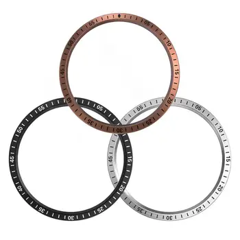 

For Samsung Galaxy Watch 42/46MM Bezel Ring Adhesive Cover Anti Scratch Luxury Stainless Steel Smart watch accessories #531