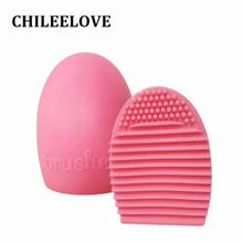 Chileelove красочные силиконовые макияж щетка для очистки стиральные средства Косметика Поломоечные кисти яйцо стиральная набор для снятия макияжа инструмент