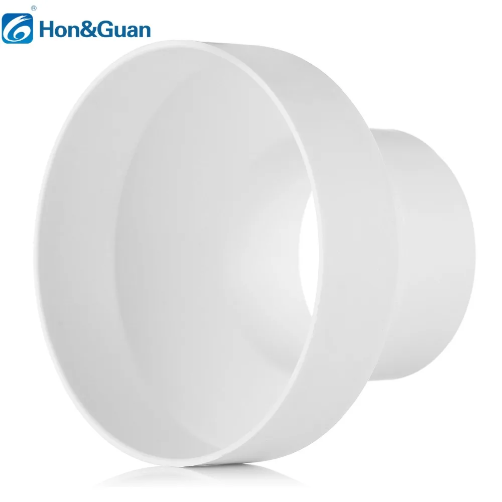 Plastic Straight Duct Adaptor Connector Reducer and Increaser Connecting Inline Heating Cooling Ventilation Duct Fan Accessories