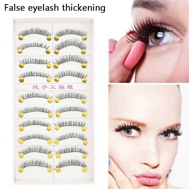 

Extensions Eyelash Suit False Eyelashes Beautiful 20pcs Women Black Fashion Long Thick Cosmetic Tools