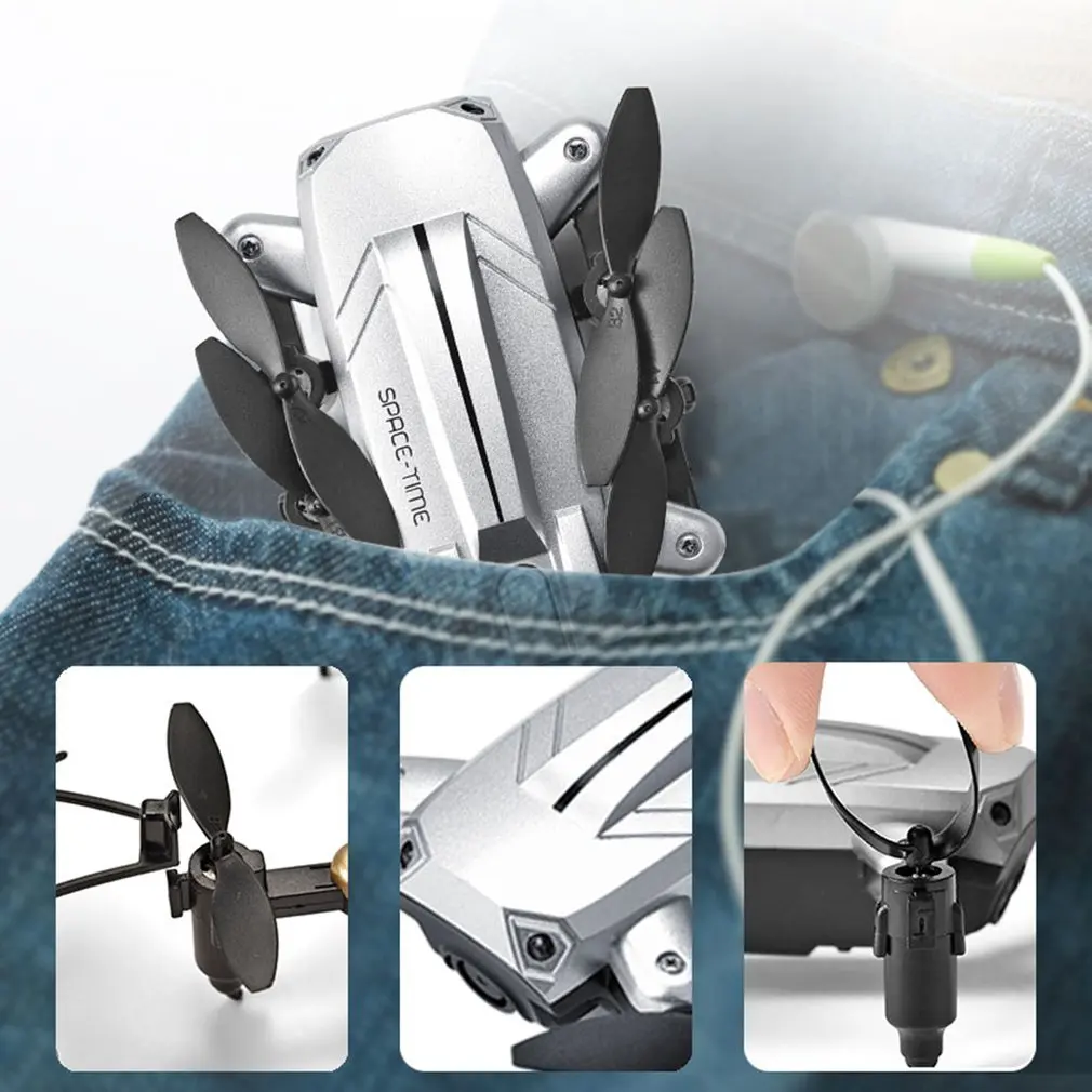 

KY301 2.4Ghz Foldable RC Quadcopter Drone Aircraft With 30W Camera Real-time Altitude Hold Headless Mode 3D Flip LED Control
