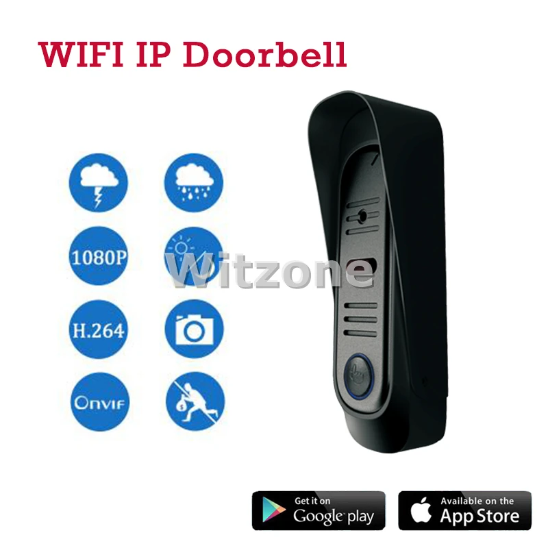 Black Color Wifi IP Video Doorphone Security System Transfer