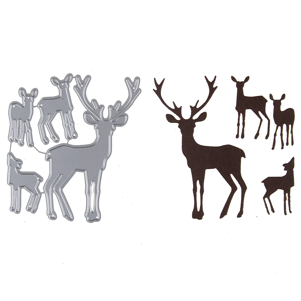 Estel-Handmade-Cards-Deer-Herd-Frame-Stencil-Metal-Cutting-Dies-for-DIY-Scrapbooking-Paper-Album-Card