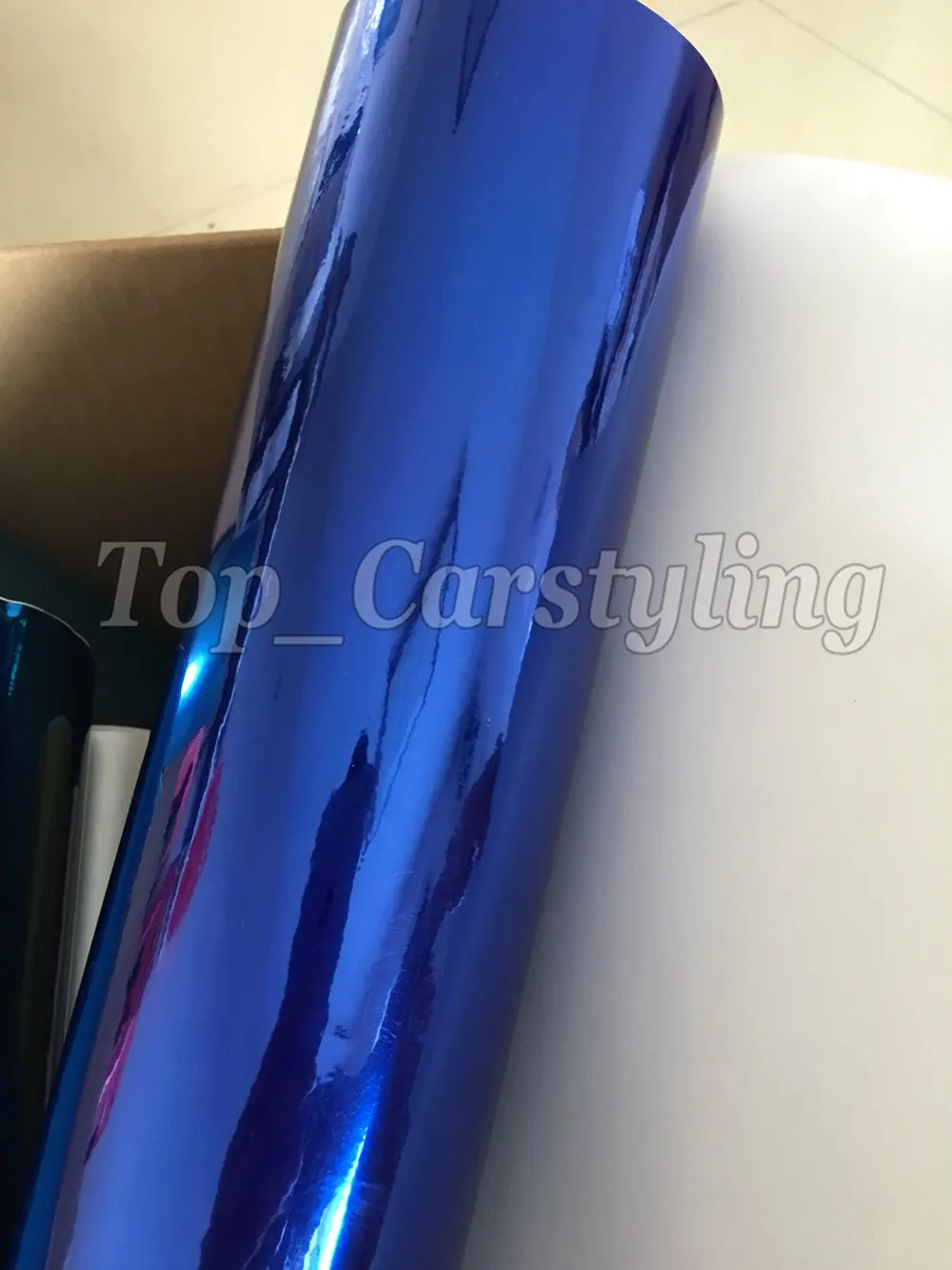 chrome blue mirror stm hexis car wrapping film high stretchable flexible (6)