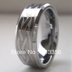 

FREE SHIPPING!USA WHOLESALES CHEAP PRICE BRAZIL RUSSIA CANADA UK HOT SELLING 8MM NEW SILVER BRIDAL BEVELED TUNGSTEN WEDDING RING