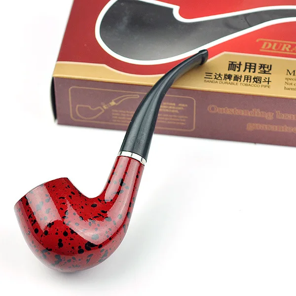 5pcs/lot classic durable tobacco pipe high quality bakelite portable
