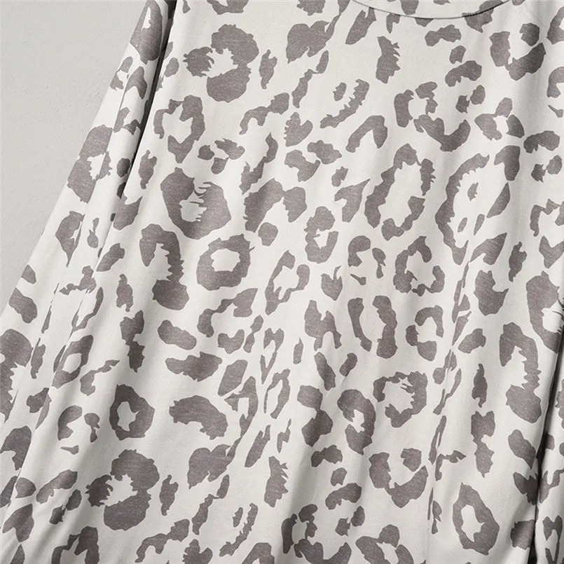 2Pcs Women Leopard Print Pants Sets Leisure Wear Lounge Wear Suit Sweet Homewear Conjuntos De Mujer #F#40DE03 (1)