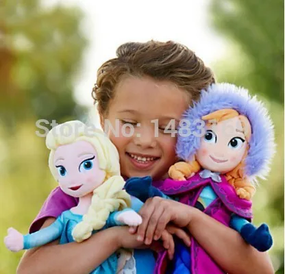 

40 CM Snow Queen Elsa Stuffed Doll Princess Anna Elsa Doll Toys Stuffed Plush Kids Toys Gift