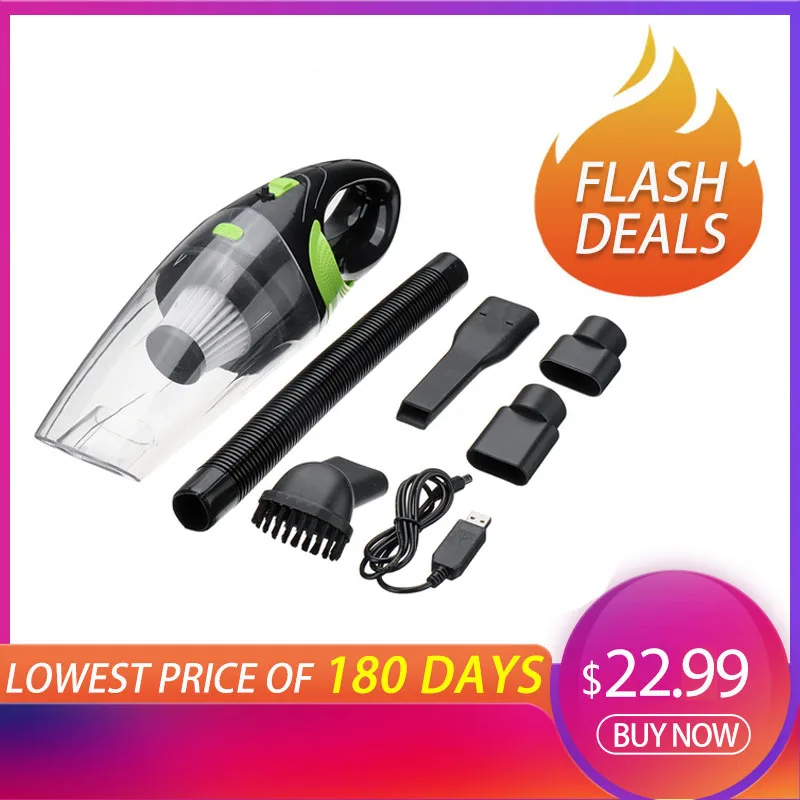 

2019 Car Vacuum Cleaner 12V 120W High Powerful Wet And Dry Clean Portable Mini Handheld Home Auto Car Electronic Accessories