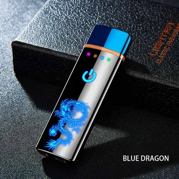 

Tungsten Turbo USB Lighter Touch Lighter Curved Full Screen Cigarettes For Smoking Electronic Lighter Can Custom laser Logo