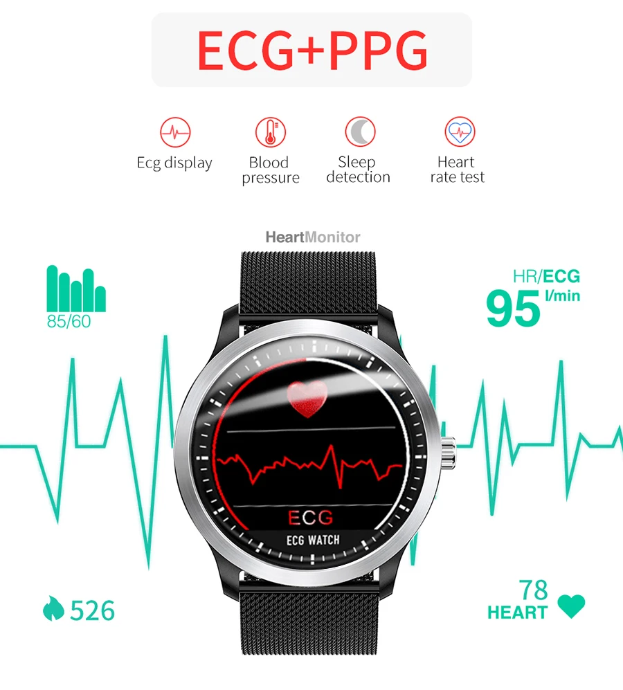 de pressão arterial chamadas sms lembrete inteligente smartwatch
