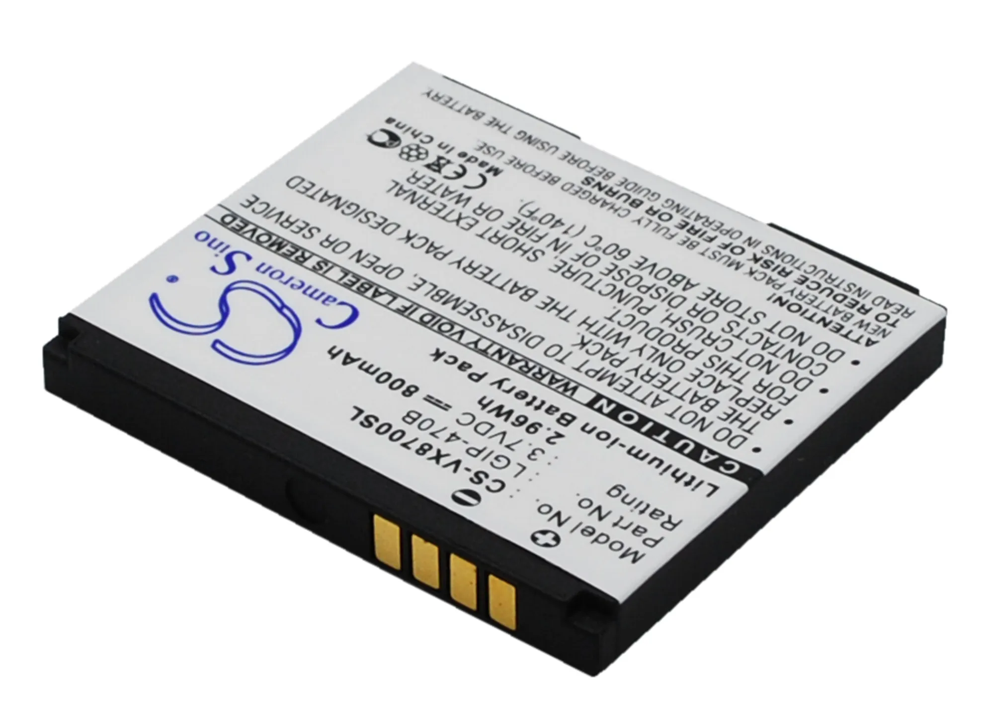 Аккумулятор Cameron Sino 800 мАч LGIP 470B SBPL0085801 для LG AX565 970B UX565 VX8610 VX8700 Verizon VX8700|cameron sino|cameron