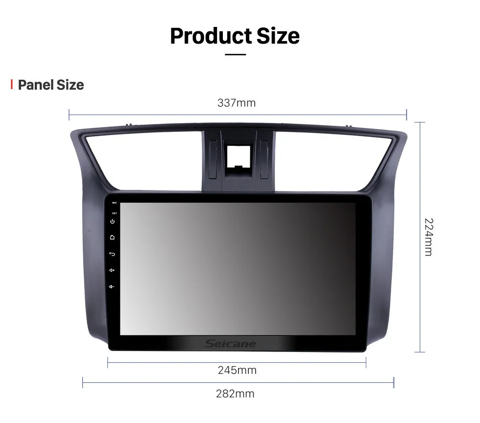 Seicane Android 8,1 10," Автомобильный мультимедийный плеер для 2012 2013- Nissan Sylphy 2din сенсорный экран GPS навигационная система, стереомагнитола резервная камера