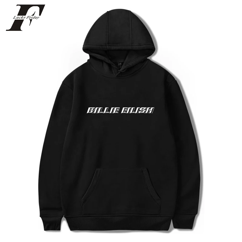 

Billie Eilish 2019 Print Hooded hoodies sweatshirts Women/Men tracksuit streetwear Harajuku Casual hit hop clothes