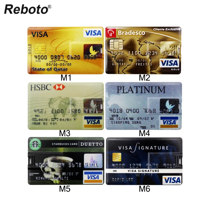 Лучший Настоящее Ёмкость Pendrive кредитной Карты памяти Micro SD с адаптером HSBC Visa и Mastercard банковская карта USB Флешка 64 ГБ 32 ГБ 16 ГБ 8 ГБ 4 ГБ Memory Stick