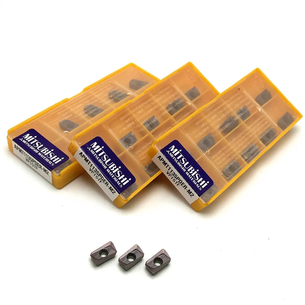 

10PCS APMT1135 PDER M2 VP15TF/APMT1135 PDER H2 VP15TF Turning Tool Carbide Inserts Cutting tool Metal Lathe CNC Milling Cutter