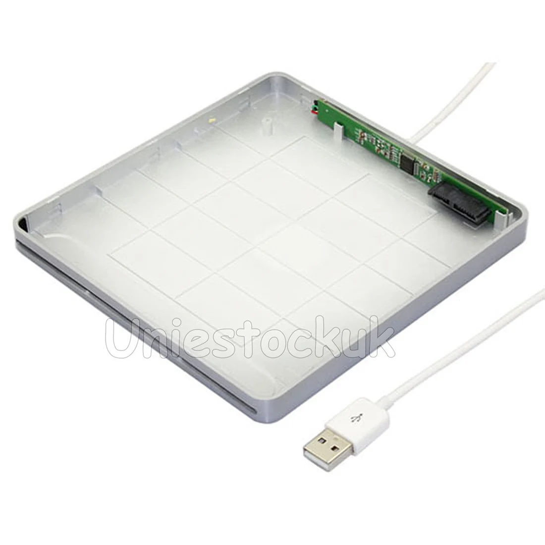  Slot-in USB SATA External CD DVD/RW Drive Enclosure Caddy Case For Apple MacBook