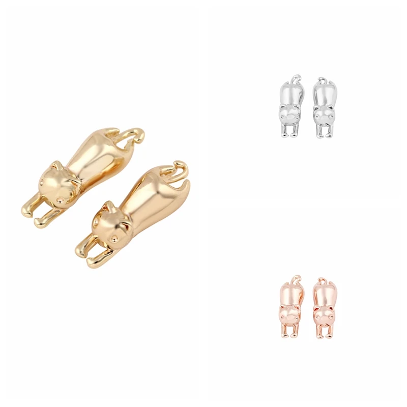 

Jisensp 10pcs Fashion Women Earrings Cute Small Cat Stud Earrings Animal Statement Cat Earrings for Girls Party Gifts e094