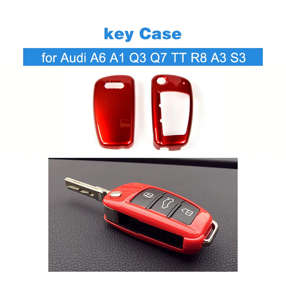 Чехол для автомобильного ключа Audi A6 A1 Q3 Q7 TT R8 A3 S3 ABS|key case for car|auto keyauto key |