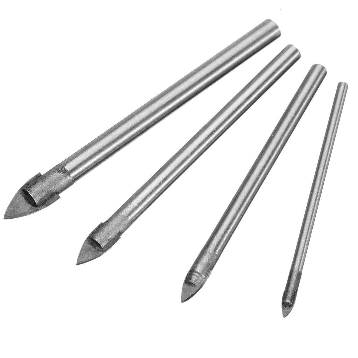 4pcs New Glass Drill Bit Tile 3mm/5mm/6mm/8mm Ceramic Drill Bit Head Set for Standard Drilling Chuck Hand Power Tool