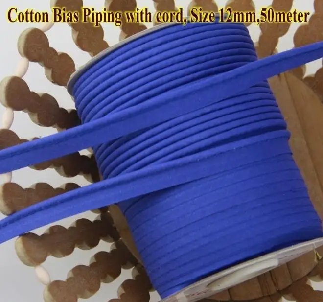 Free shipping Cotton Bias Piping, Piping tape,bias Tape with cord,size
