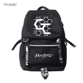 

Guilty Crown Anti-thief USB Charging Students Laptop Backpack Women Men Oxford Big Capacity Shoulder Book Bags Mochila