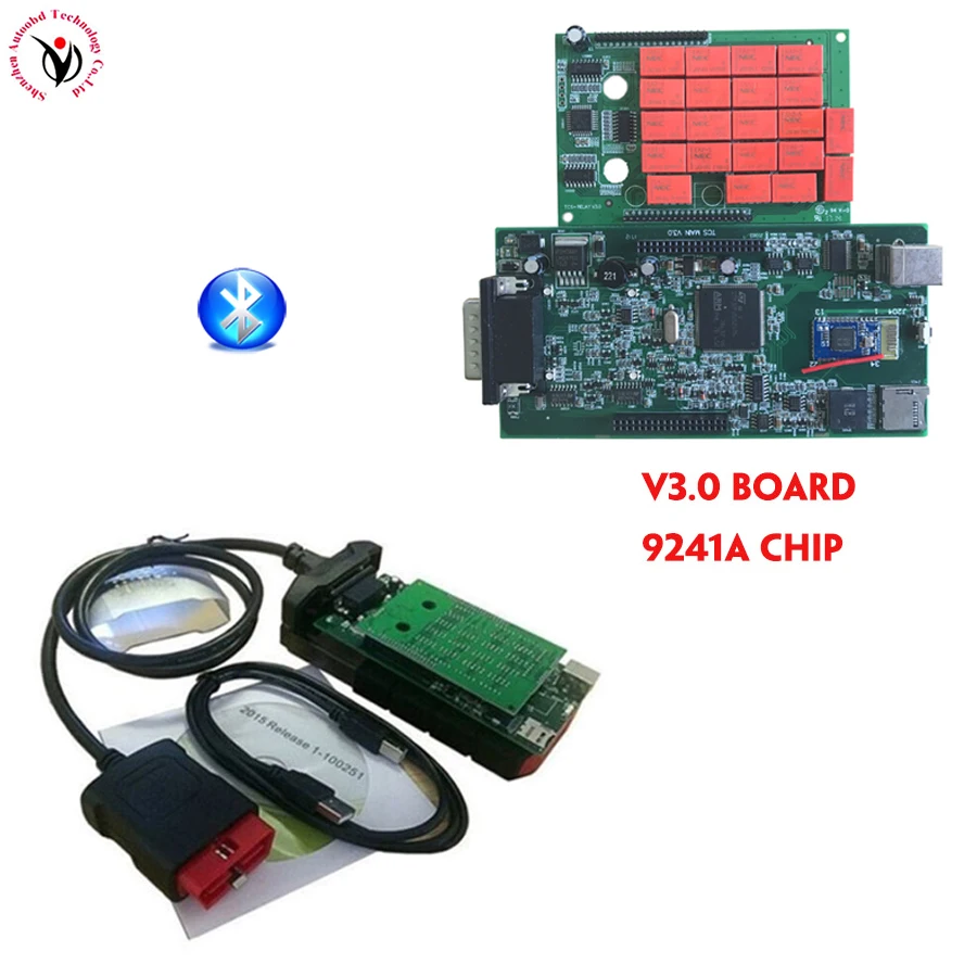 4PCS DHL V3.0 Green Board Bluetooth nec relay VD TCS CDP New Vci Software 2016.00 free activate for Car truck Diagnostic tool