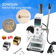ZONESUN Best Quality! Manual Hot Foil Stamping Machine,leather printer,Creasing machine,marking press,embossing machine