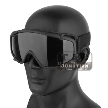 

Tactical Ballistic Anti-Fog Goggle Bicycling Motorcycle Airsoft Adjustable Eye Protective Eyewear Interchangeable Glasses