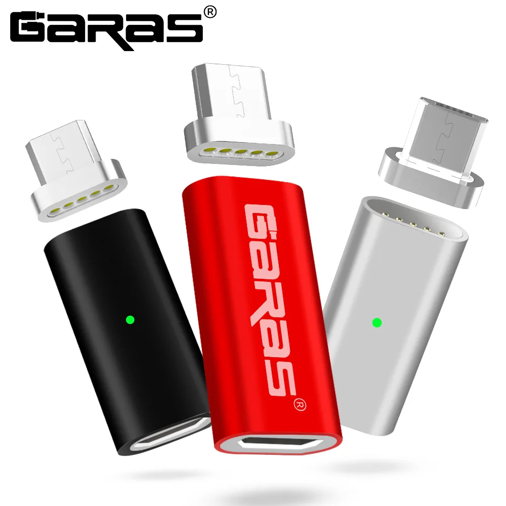 GARAS Магнитный микро USB адаптер для мобильного телефона для Android микро устройств Зарядное устройство и данных магнит адаптер для Samsung/Xiaomi/huawe