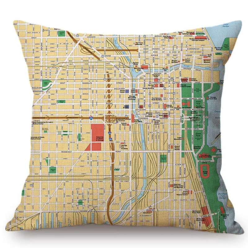 18 &quotкарта скандинавского города Bombay Boston Chicago Montreal US Cities Graphic Home декоративная