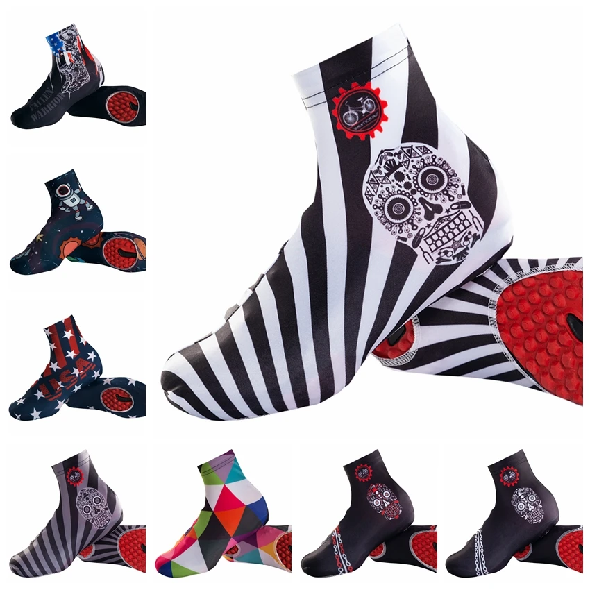 

Cycling Overshoes Unisex Windproof Lycra Dust-proof Outdoor Sport MTB Bike Bicycle Cycling Shoe Cover Quick Dry Skull USA
