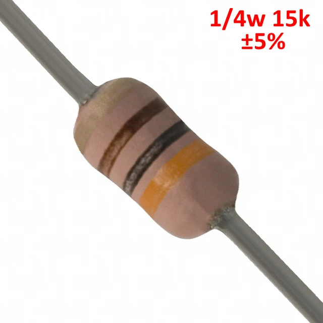 Phiscale углерода резистор 15 кОм 1/4 Вт 0.25 Вт 5% Допуск 1000 шт