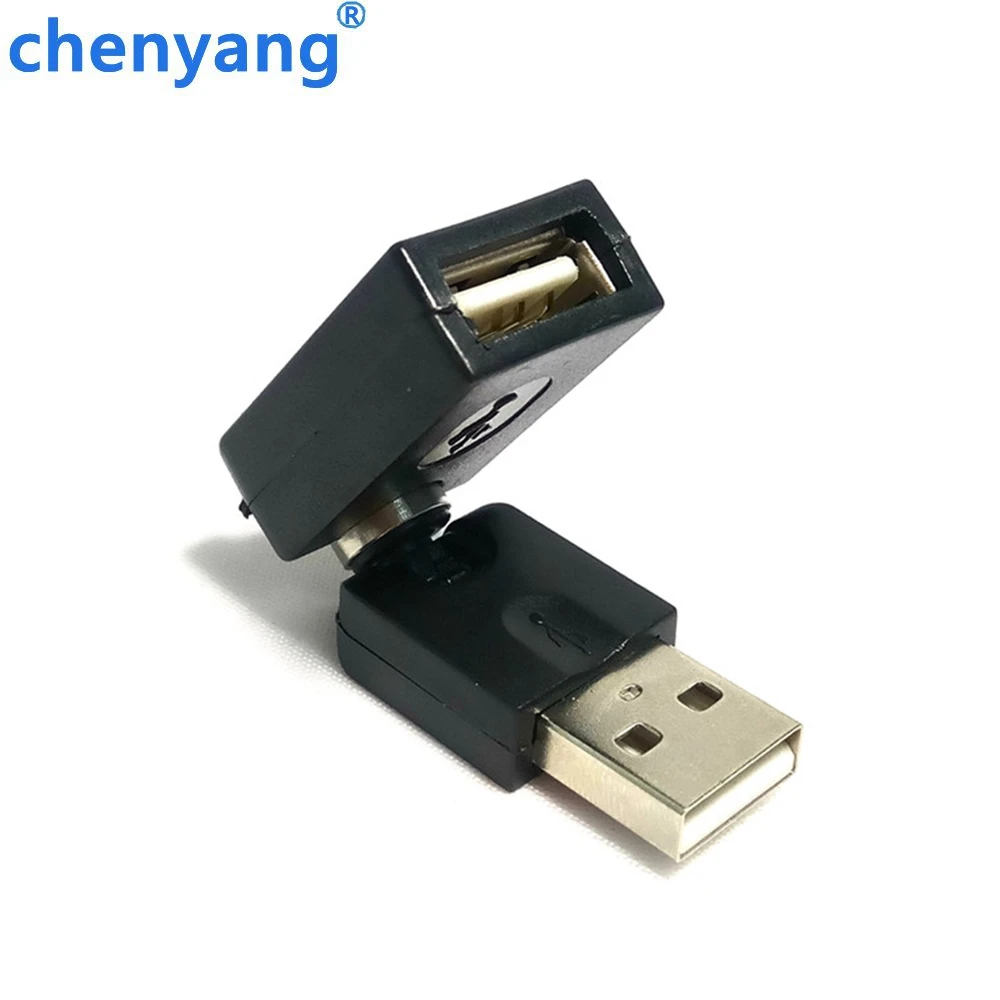 1PCS USB Male to female 90 180 360 degree Rotating Swivel Twist