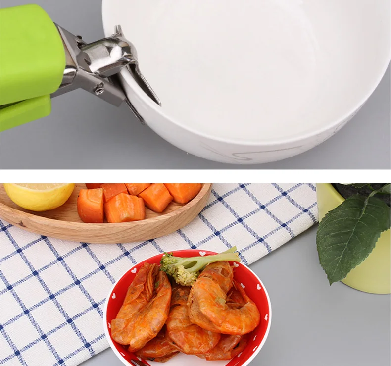 Stainless Steel Silicone Kitchen Tongs BBQ Clip Salad Bread Cooking Food Serving Tongs Kitchen Tools Cooking Heat-Resistant Ton