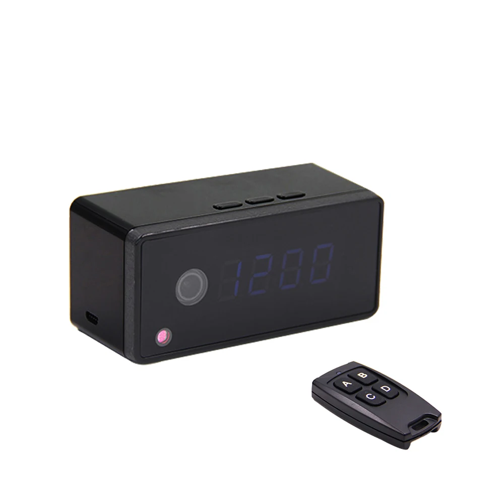 

Volemer Clock Camera Alarm Setting 720P HD H.264 IP Mini Kamera Night Vision Table Clock Camera Video Cam Mini DV DVR Camcorder