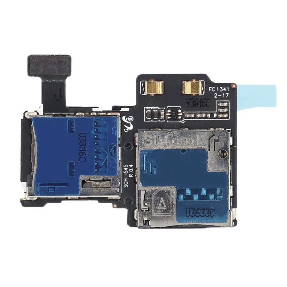 

Memory Card Reader SIM Tray Holder Flex Cable for Samsung Galaxy S4 i9505 Universal USB Charging Port Flex Cable