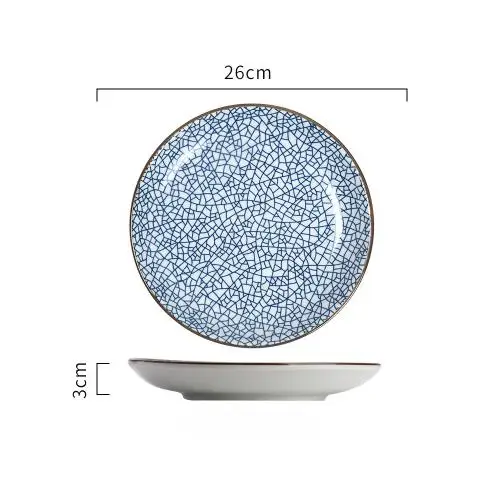 ANTOWALL керамическая японская посуда набор диск соус блюдо фрукты десертная тарелка Классический Фарфор суши тарелка миска для рисового супа ложка - Цвет: Set B 10 inch plate