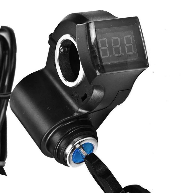 

Outdoor E-bike Throttle with LCD Display Electric Scooter Handlebar Black Throttle Grips