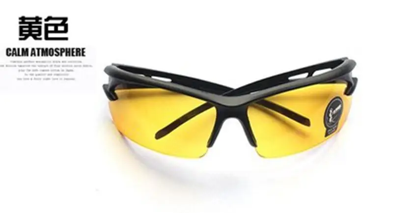 Очки для велоспорта, поляризационные, ультрафиолетовая защита, UV400, ультралегкие, для езды на велосипеде, велосипедные солнцезащитные очки для мужчин и женщин, синий, желтый - Цвет: Yellow