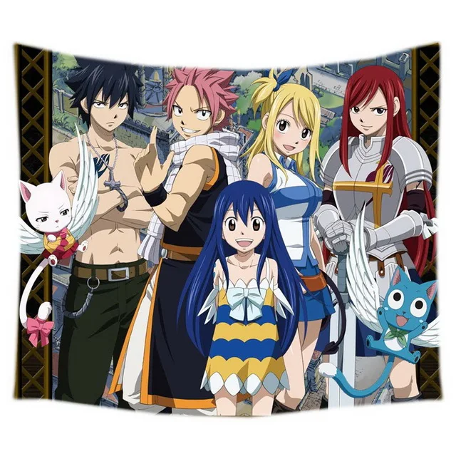 Fairy Tail Гобелены хиппи Home Декоративное Настенное подвесное гобелены пляжные Йога Коврики Постельные покрывала Скатерти - Цвет: 2