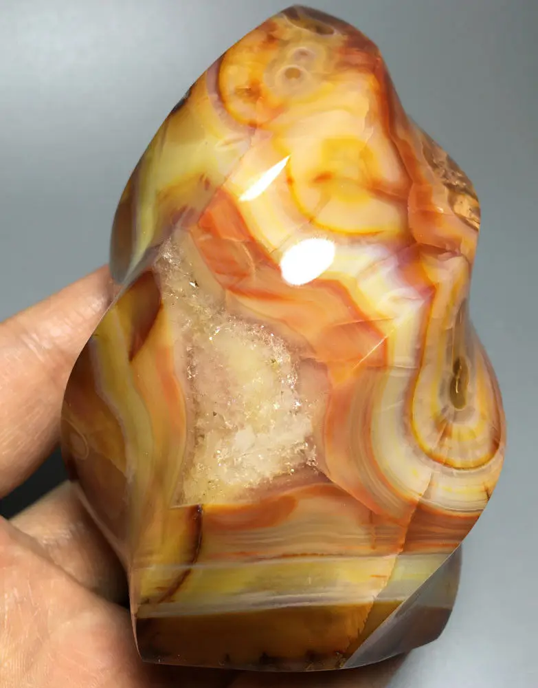 

487g Flame profile Agate! NATURAL CARNELIAN Flame Profile QUARTZ CRYSTAL crystals healing stones