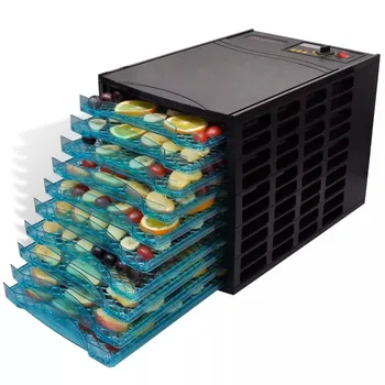 

Vidaxl 10 Trays Layer Professional Food Dehydrator Fruit Food Dryer Commercial Food Vegetable Meat Air Dryer Electric Dehydrator