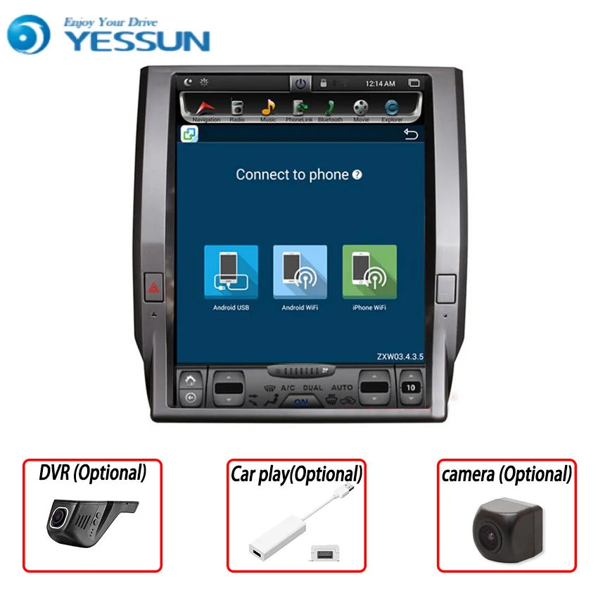 

Yessun For Toyota Tundra Android Multimedia Player System Car Radio Stereo GPS Navigation Audio Video