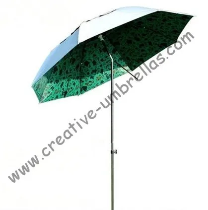 1,6 м диаметр пляжный зонтик для рыбалки, с наклоном, рамка лотоса пляжный зонтик, металлические Длинные ребра elec. покрытие, двойной слой, ветрозащитный